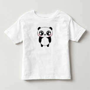 T-shirt Pour Les Tous Petits Illustration mignonne d'ours panda