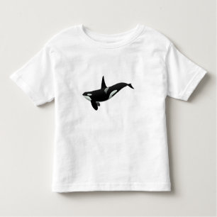 T-shirt Pour Les Tous Petits Illustration Orca whale - Choisir la couleur arriè