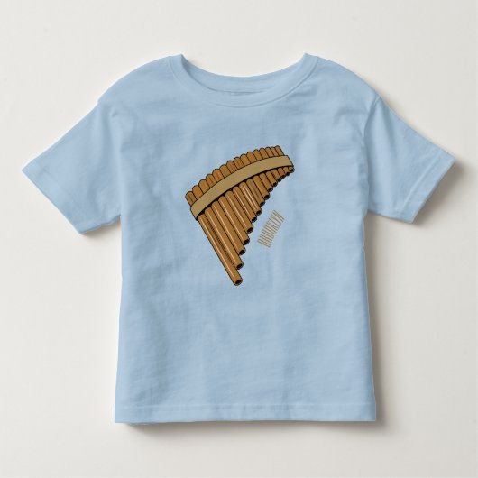 T-shirt Pour Les Tous Petits Illustration Pan flûte / panpipes (Devant)