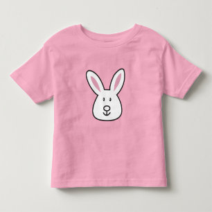 T-shirt Pour Les Tous Petits Illustration Pastel Pink Cute Bunny Pâques