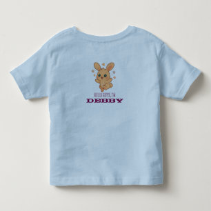 T-shirt Pour Les Tous Petits Illustration personnalisée d'animal bébé Sunny Bou