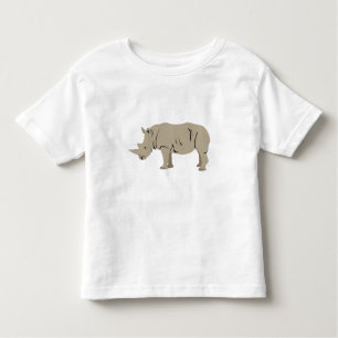 T-shirt Pour Les Tous Petits Illustration Rhinoceros Rhino