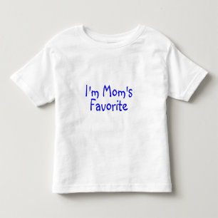 T-shirt Pour Les Tous Petits Im Moms Favori Blue