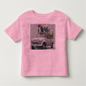 T-shirt Pour Les Tous Petits image humoristique d'un groupe d'animaux. (Devant)