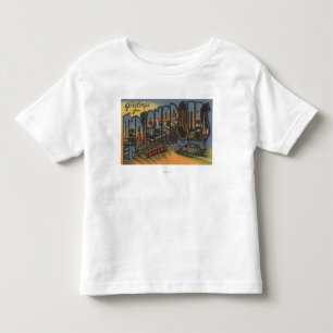 T-shirt Pour Les Tous Petits Indianapolis, Indiana - grandes scènes de lettre