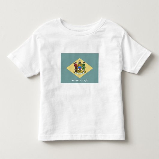 T-shirt Pour Les Tous Petits Indicateur d'état du Delaware (Devant)