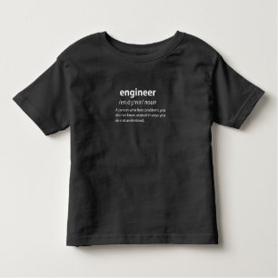 T-shirt Pour Les Tous Petits Ingénieur Définition de dictionnaire drôle