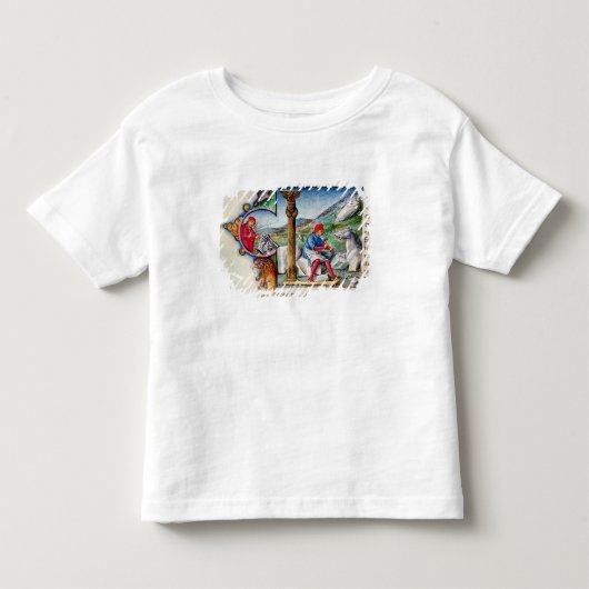 T-shirt Pour Les Tous Petits Initiale 'L de Historiated (Devant)