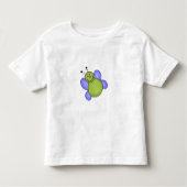 T-shirt Pour Les Tous Petits Insecte de sourire bleu et vert (Devant)