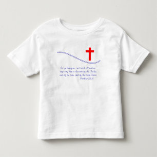 T-shirt Pour Les Tous Petits Inspiré du drapeau chrétien