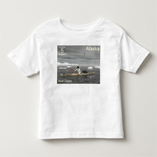 T-shirt Pour Les Tous Petits Inuit Kayak (Devant)
