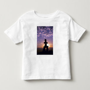 T-shirt Pour Les Tous Petits Inukshuk Territoires du Nord-Ouest, Canada