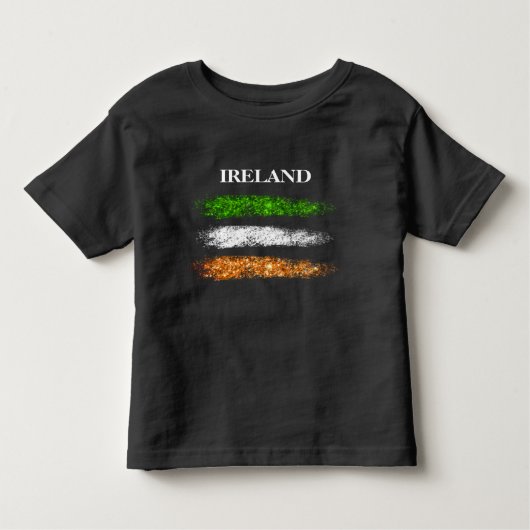 T-shirt Pour Les Tous Petits *~* IRLANDE Drapeau Abstrait simple (Devant)