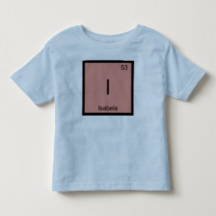 T-shirt Pour Les Tous Petits Isabela  Nom Élément Chimique Tableau Périodique