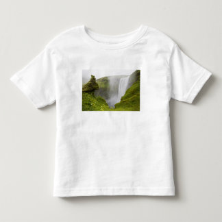 T-shirt Pour Les Tous Petits Islande. La cascade de Skogarfoss plonge sur une