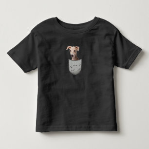 T-shirt Pour Les Tous Petits Italian Greyhound Whippet Chest Pocket For Dog Own