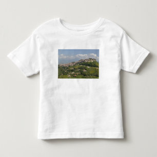 T-shirt Pour Les Tous Petits Italie, Sicile, Enna, Calascibetta, Vue matinale