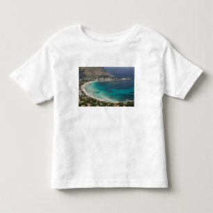 T-shirt Pour Les Tous Petits Italie, Sicile, Mondello, Vue de la plage depuis