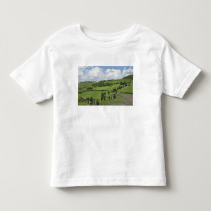 T-shirt Pour Les Tous Petits Italie, Toscane. La Foce. Une route courbe serpent