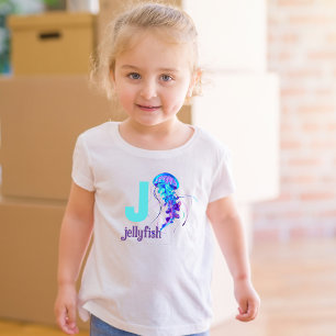 T-shirt Pour Les Tous Petits J est pour les méduses : Voyage dans l'océan