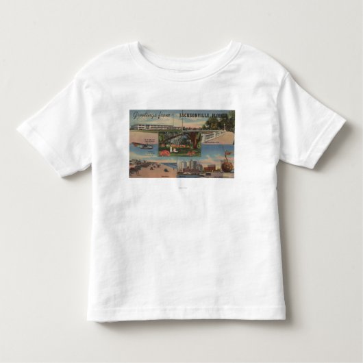 T-shirt Pour Les Tous Petits Jacksonville, la Floride - salutations de (Devant)
