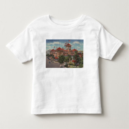 T-shirt Pour Les Tous Petits Jacksonville, la Floride - vue extérieure d'hôtel (Devant)