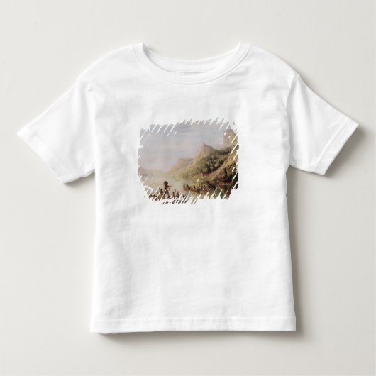 T-shirt Pour Les Tous Petits Jacques Cartier découvrant le St Lawrence (Devant)