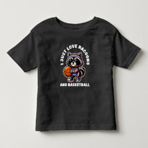 T-shirt Pour Les Tous Petits J'adore les Raton Laveurs Et Je Suis Amateur de Ba