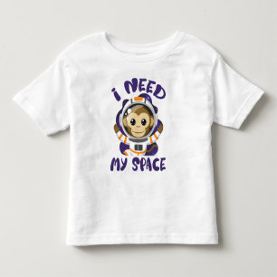 T-shirt Pour Les Tous Petits J'ai Besoin de Mes Enfants Singes Astronautes de l