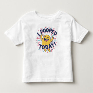 T-SHIRT POUR LES TOUS PETITS J'AI FAIT CACA AUJOURD'HUI !