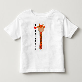 T-shirt Pour Les Tous Petits J'aime des girafes
