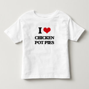 T-shirt Pour Les Tous Petits J'aime des pâtés en croûte de poulet