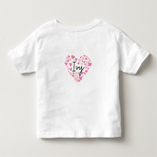 T-shirt Pour Les Tous Petits J'aime Ivy (Dos)
