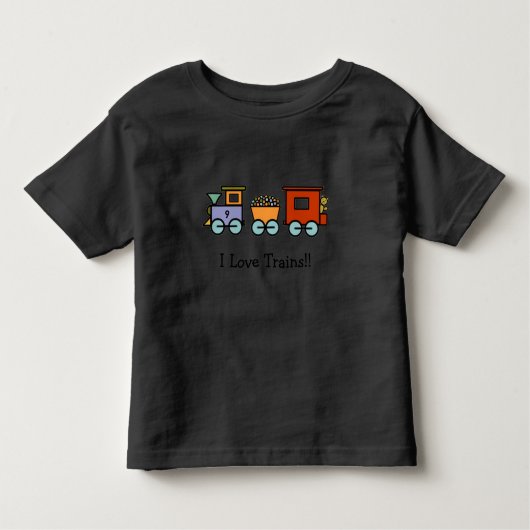T-shirt Pour Les Tous Petits J'aime la chemise de trains (Devant)