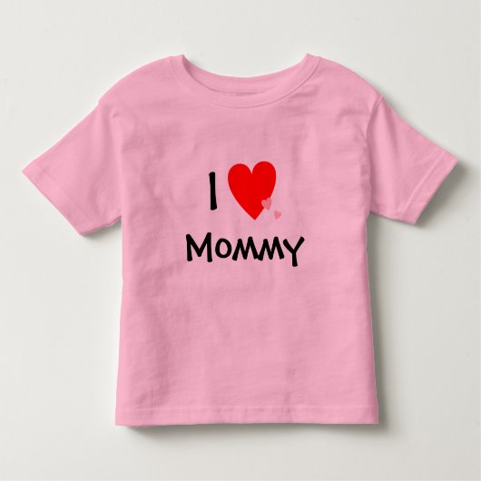 T-shirt Pour Les Tous Petits J'aime la maman (de coeur) (Devant)