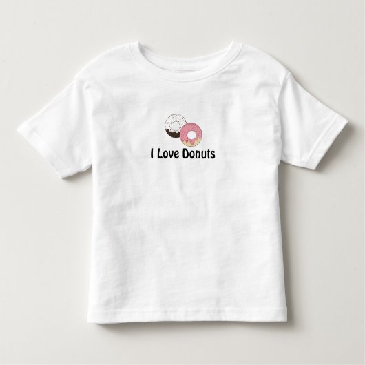 T-shirt Pour Les Tous Petits J'aime les beignets (Devant)