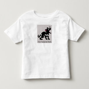 T-shirt Pour Les Tous Petits J'aime les diables de Tasmanie - Marsupial - natur