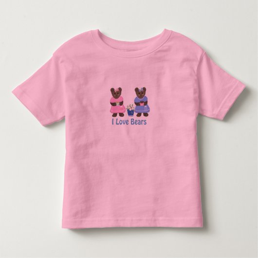 T-shirt Pour Les Tous Petits J'aime les ours (Devant)