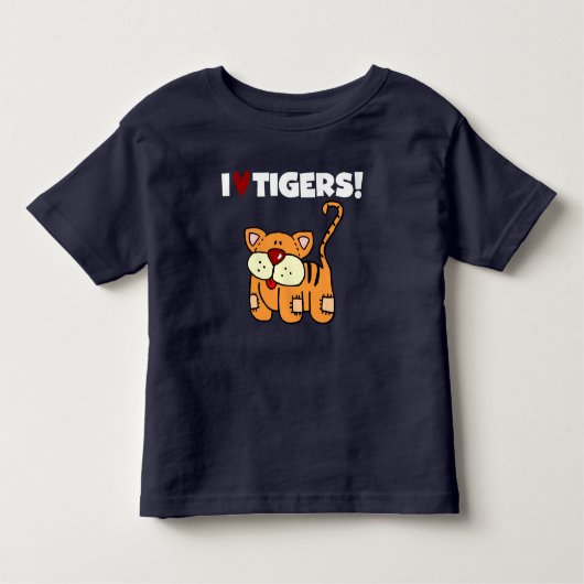 T-shirt Pour Les Tous Petits J'aime les tigres (Devant)