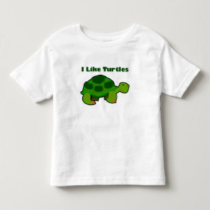 T-shirt Pour Les Tous Petits J'Aime Les Tortues - Toddler Fine Jersey T-Shirt