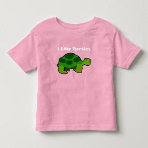 T-shirt Pour Les Tous Petits J'Aime Les Tortues - Toddler Fine Jersey T-Shirt
