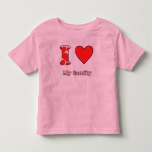 T-shirt Pour Les Tous Petits J'aime ma famille