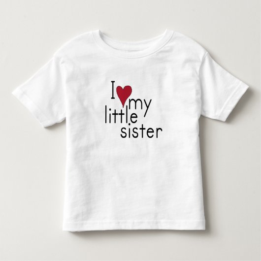 T-shirt Pour Les Tous Petits J'aime ma petite soeur (Devant)
