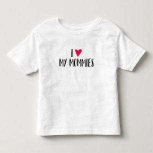T-shirt Pour Les Tous Petits J'aime mes mamans