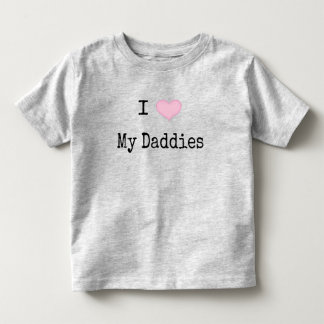 T-shirt Pour Les Tous Petits J'Aime Mes Mères