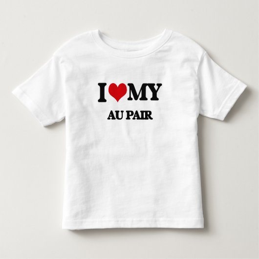 T-shirt Pour Les Tous Petits J'aime mes paires d'Au (Devant)