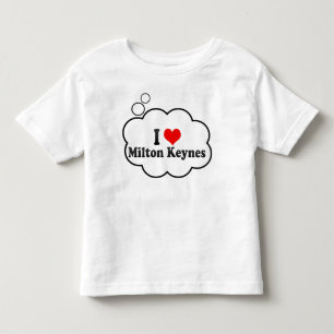 T-shirt Pour Les Tous Petits J'aime Milton Keynes, Royaume-Uni
