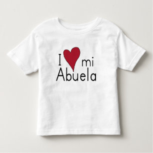 T-shirt Pour Les Tous Petits J'aime mon abuela