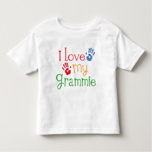 T-shirt Pour Les Tous Petits J'aime mon Grammie Handprints