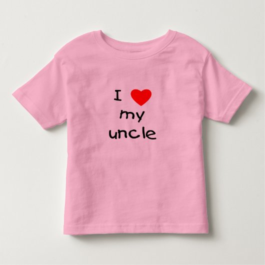 T-shirt Pour Les Tous Petits J'aime mon oncle (Devant)